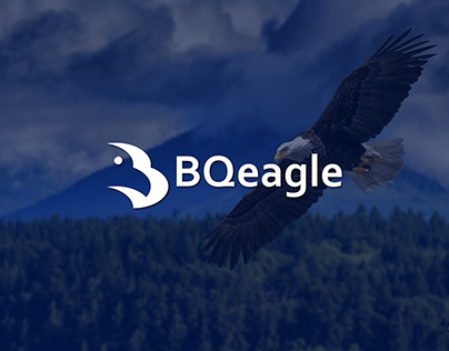BQeagle Logo, eagle, bird, b letter, flying