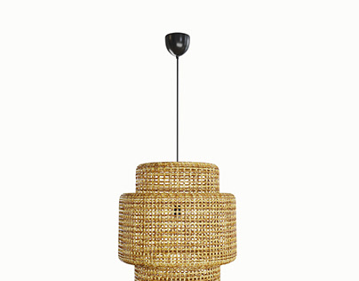 Bamboo lamp made in 3DMax Ispirated by Ikea SINNERLIG
