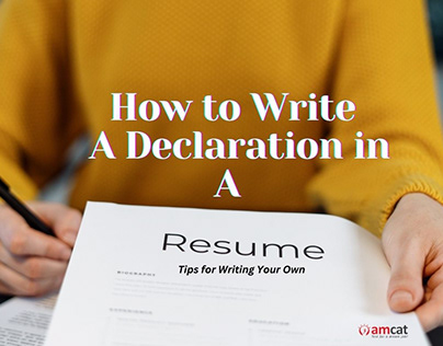 Tips for writing declaration in resume in 2023