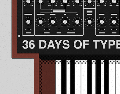 Synthesizer Alphabet — 36 Days of Type