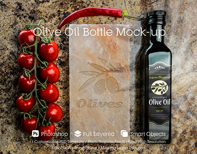 Olive Oil Bottle Mock-up