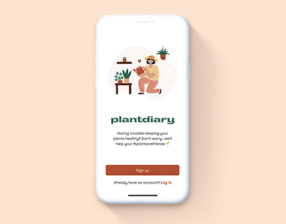 plantdiary – UI/UX Design
