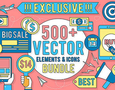 Linear Vector Elements & Icons
