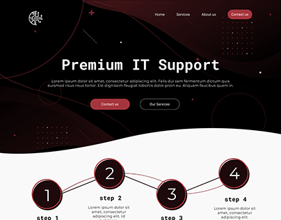 Premium Tech Support Concept Website