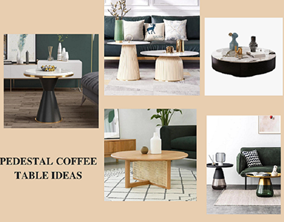 Fantastic: Pedestal Coffee Tables & Side Tables