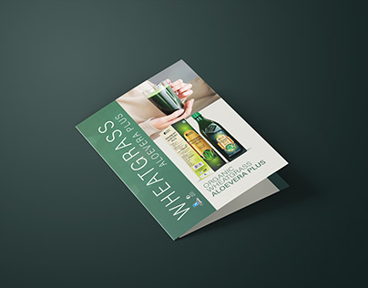 Brochure Design - Wheatgrass Aloevera Plus
