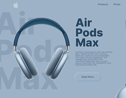Landing page AirPods Max