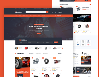Bosch - Auto Parts Website Template