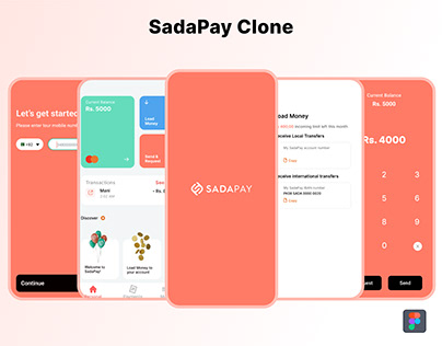SadaPay Clone App UI