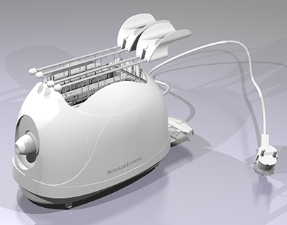 Toaster Modelling on Rhinoceros and Blender