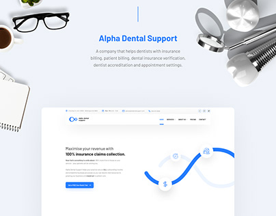 Dental support website design
