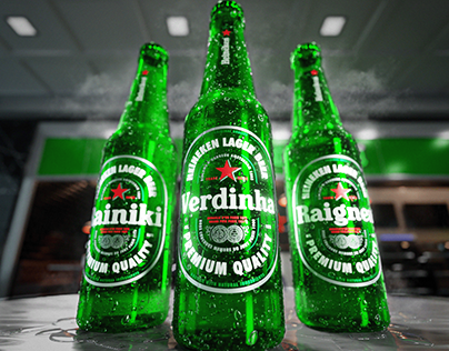 3D Render - Heineken - Brazilian Labels
