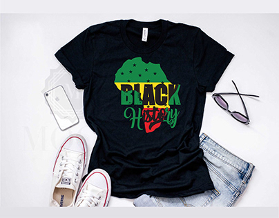 Black History T-Shirt Design