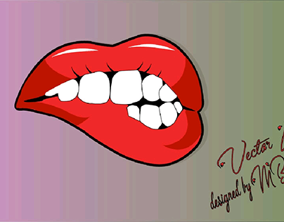 vector lips designed by MB Graphics