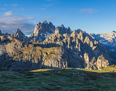 Dolomites landscape from Tre Cime