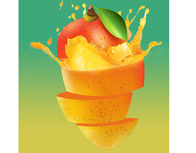Mango splash poster add