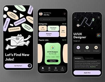 Job Finder App Design Concept