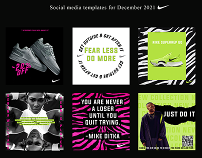 Social Media Posts For Nike Brand