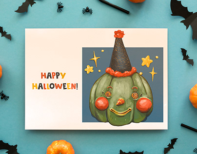 Halloween postcard!