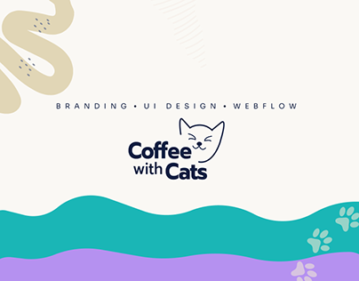 CoffeeWithCats - Branding, UI design & Webflow
