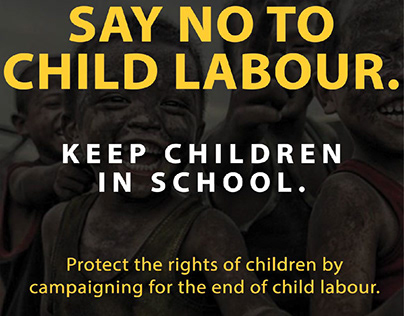 POSTER - SAY NO TO CHILD LABOUR