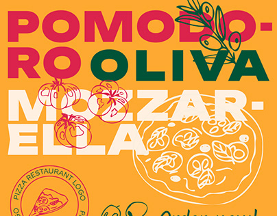 Pizza illustration & graphic design