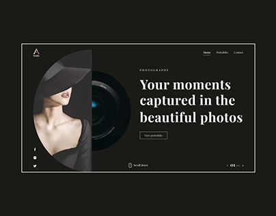 Minimalistic style for landing page