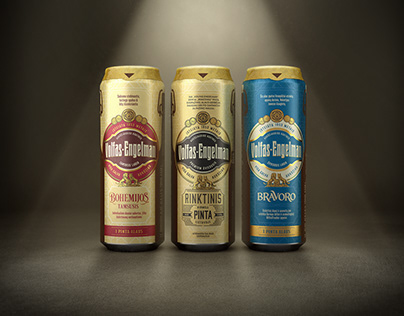 VOLFAS ENGELMAN - Vintage beer packaging design update