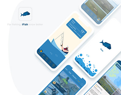 Deep UX/UI project: Concept design for iFish app