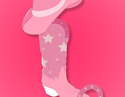 Cowboy Boot | Pink themed
