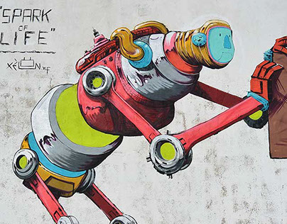 "SPARK of LIFE" Street-Art by Xèlön xlf