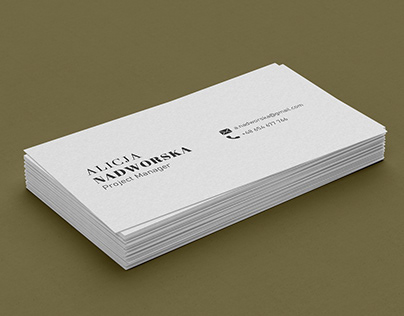Minimalistic Personal Business Cards Ideas