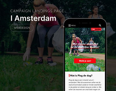 Landingspage Campaign I Amsterdam | Responsive design