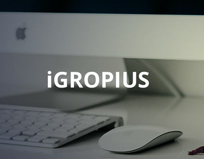 iGropius - Conceptual Webdesign Layout