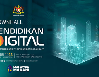 Key Visual Town Hall Pendidikan Digital Zon Sabah