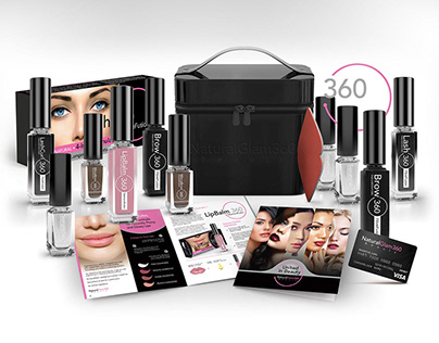 NaturalGlam360 Cosmetics Branding / Packaging