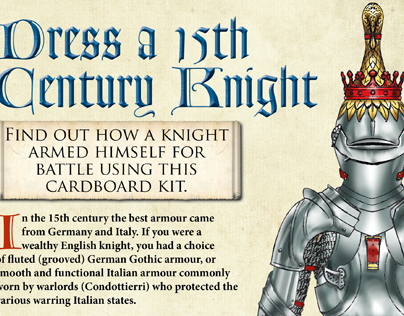 Dress a 15th Century Knight interactive learning