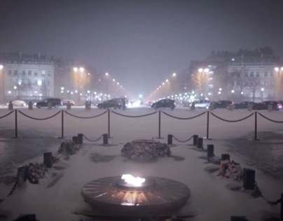 Snowy City - Paris