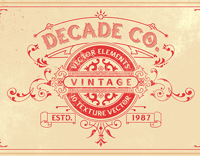 Vintage Vector Elements and Textures