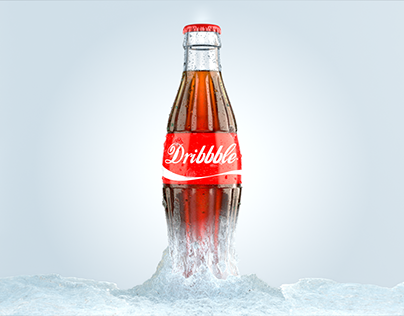 Coca cola product shot.