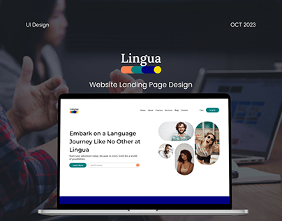 Project thumbnail - Lingua Landing Page Design