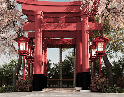 japanese pavilion in international garden