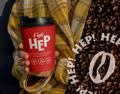 Miniaturka projektu — Cafe HEP Brand Identity Design