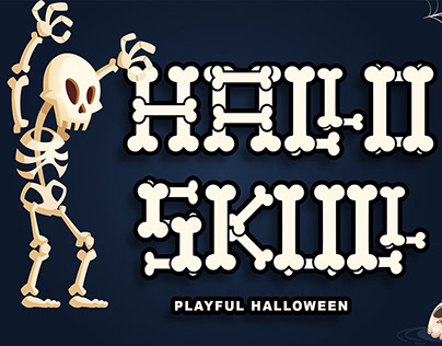 Hallo Skull Display Font