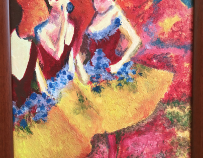 Репродукция, Эдгар Дега "Танцовщицы в жёлтых юбках"