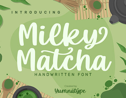 Milky Matcha - Handwritten Font