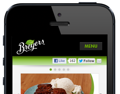 Breyers Mobile Website