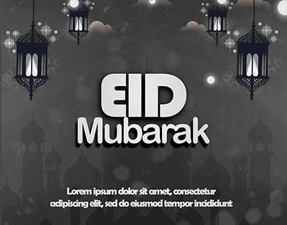 Eid Mubarak Graphic template
