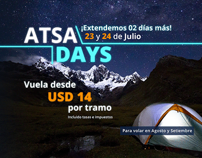 Banner E-Commerce ATSA Days - ATSA Airlines