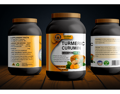 Food supplement product packaging design
